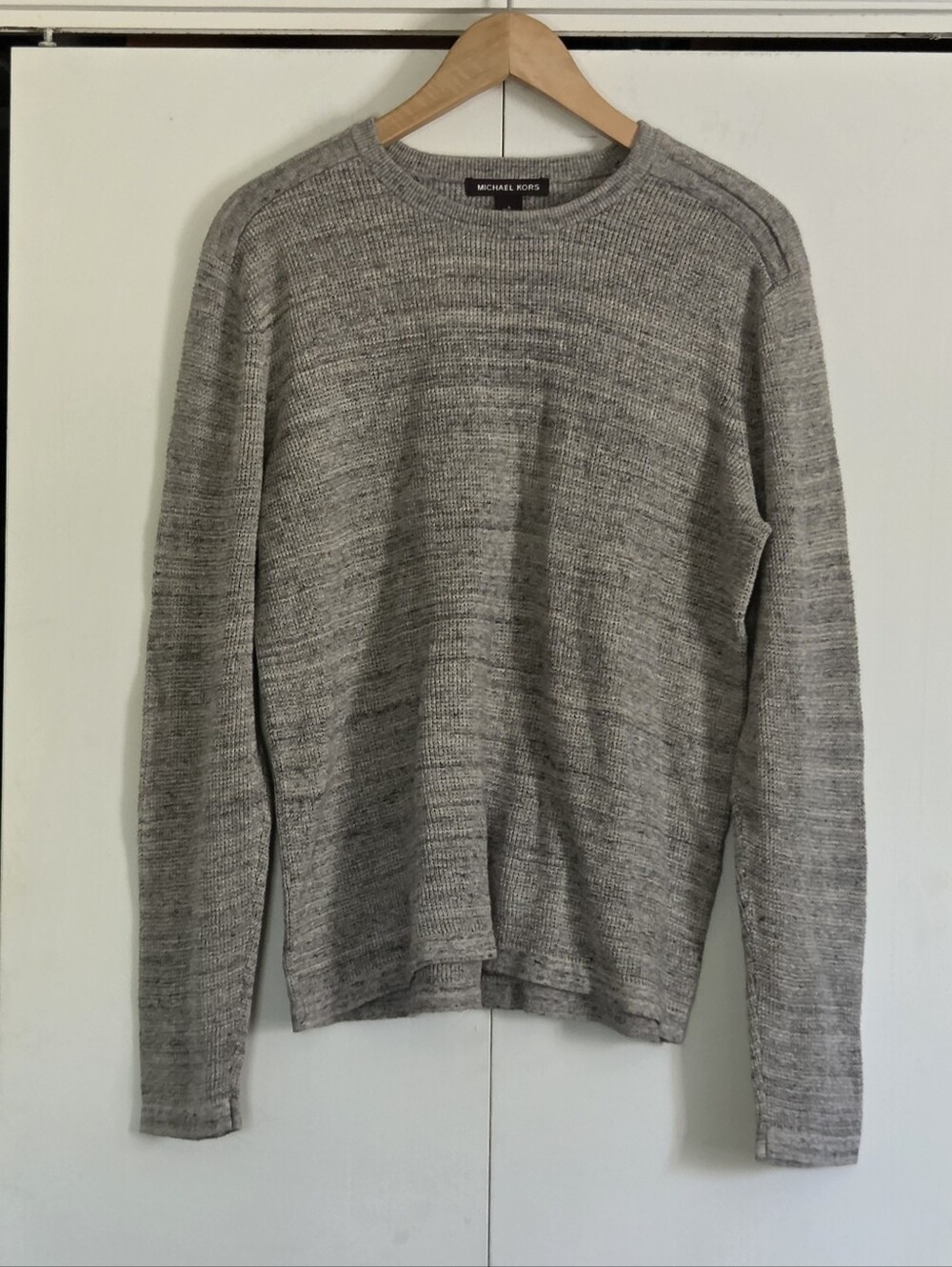 Michael Kors Men's Heather Gray Crewneck Pullover